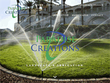Tablet Screenshot of paradisecreationsllc.com